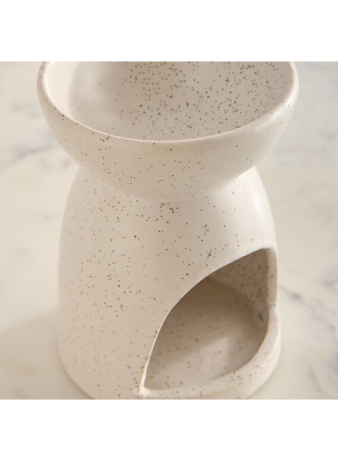 Home Box Ceramic Oil Burner - White - 8x8x11 cm - Image 3